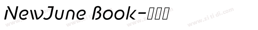 NewJune Book字体转换